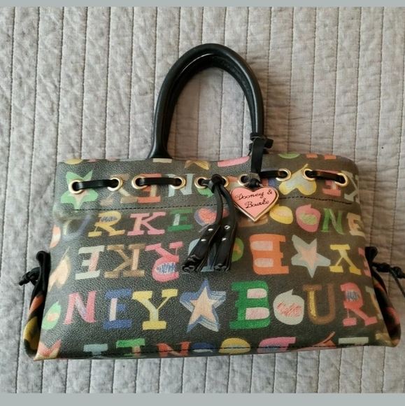 Dooney & Bourke Coated Canvas Signature Doodle Bag - Picture 9 of 9